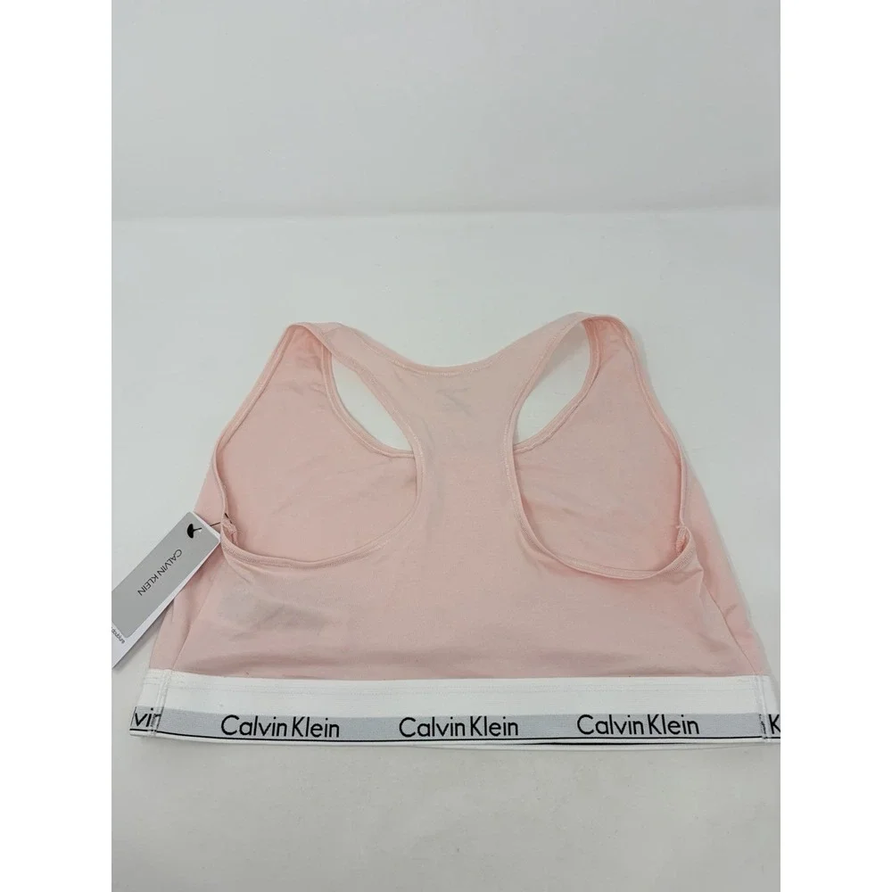 Calvin Klein Womens Plus Size 2X Modern Cotton Unlined Bralette QF5116 Pink 1316